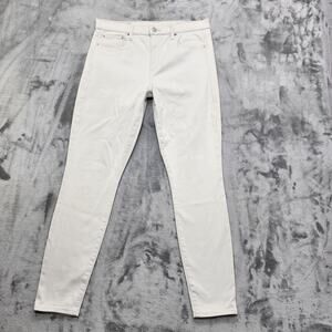 Gap 1969 Jeans Womens 31 Powder Gray High Rise Skinny Ankle Stretch Denim Casual